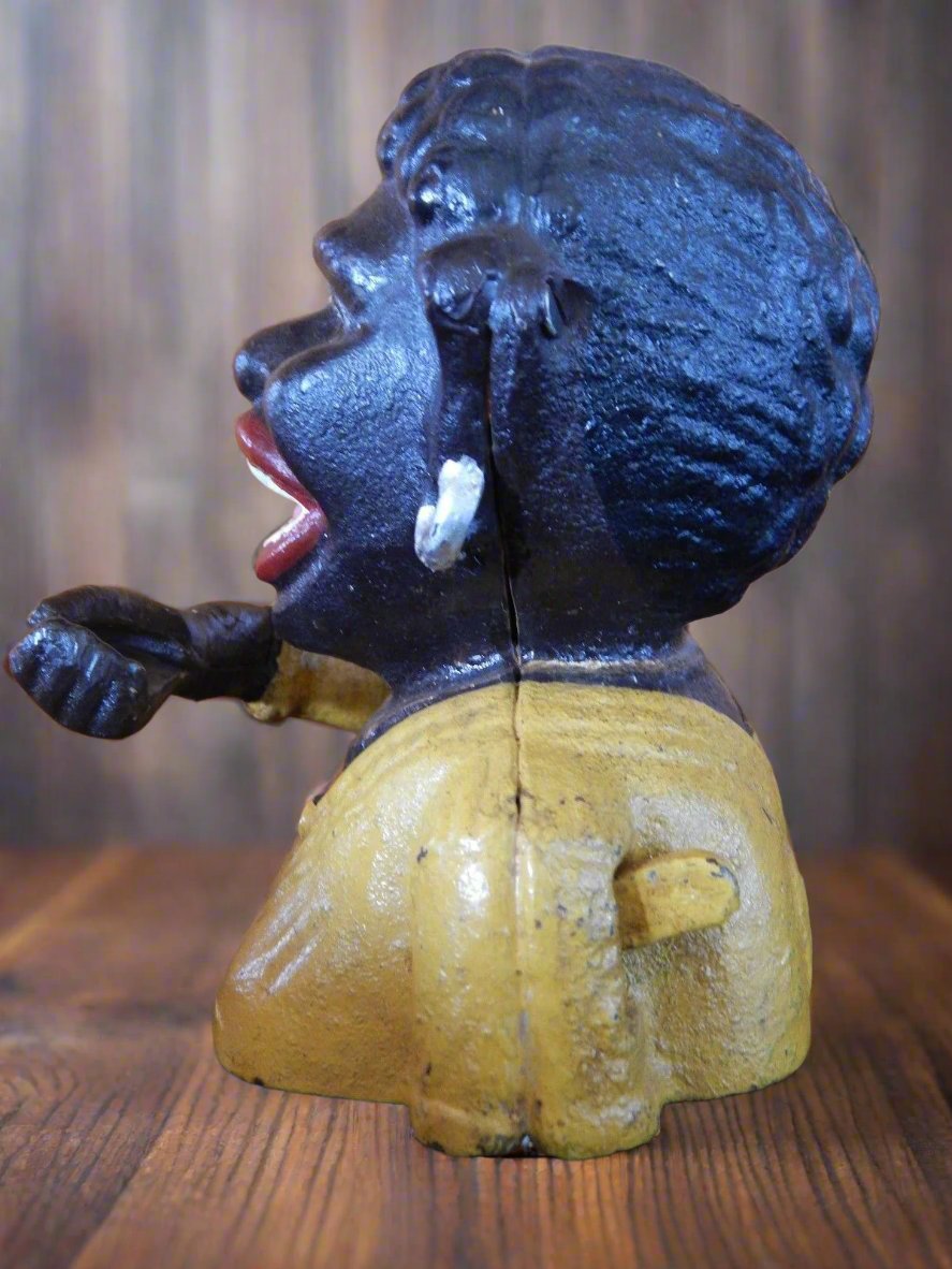 Cast Iron Mechanical Bank - Lady "Smalla"