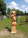 Cast Iron Statue - Life Size Winged Victorian Women