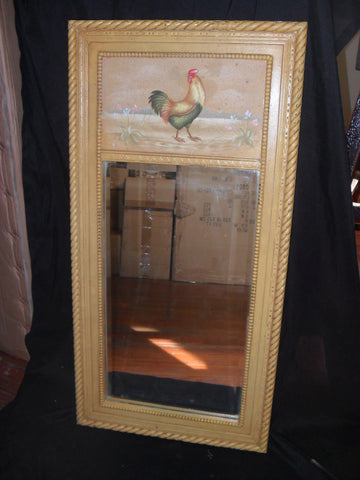 Wall Mirror - Mirror Painted Country "Rooster"