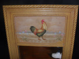 Wall Mirror - Mirror Painted Country "Rooster"