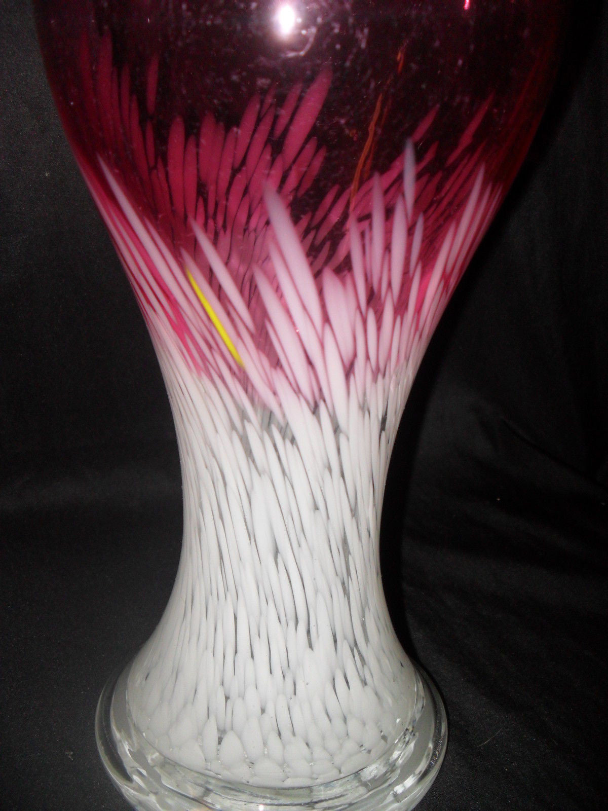 Glass Vase - Fenton Style Cranberry