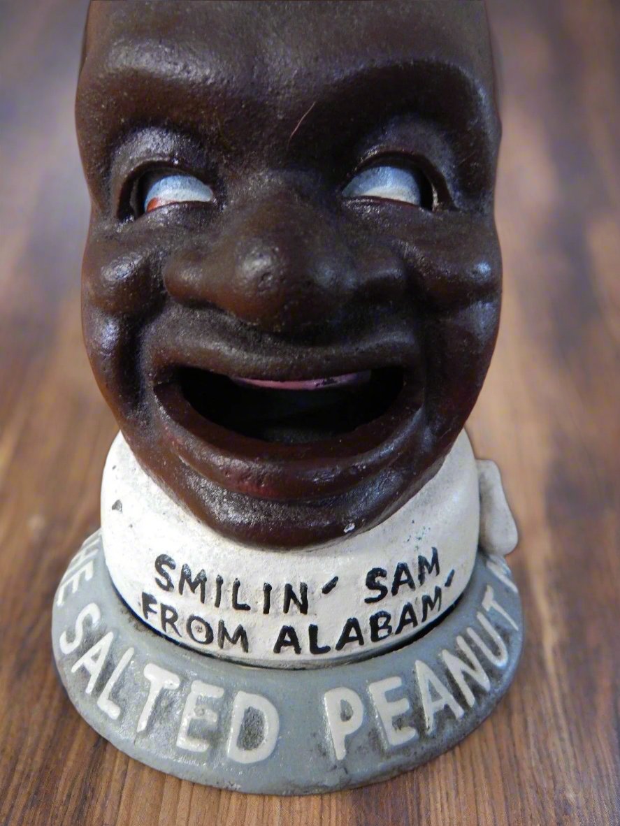 Cast Iron Mechanical Bank - "Smilin' Sam From Alabam'"