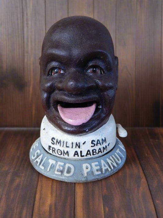 Cast Iron Mechanical Bank - "Smilin' Sam From Alabam'"