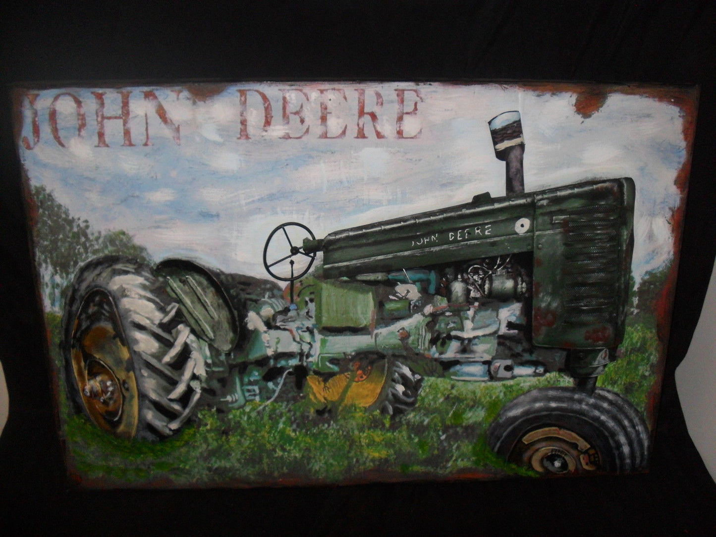 Tin Deere John Sign 3 Dimensional-Jantiques LLC.