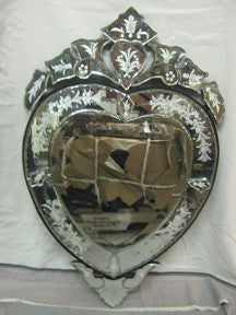 Venetian Mirror Small Heart