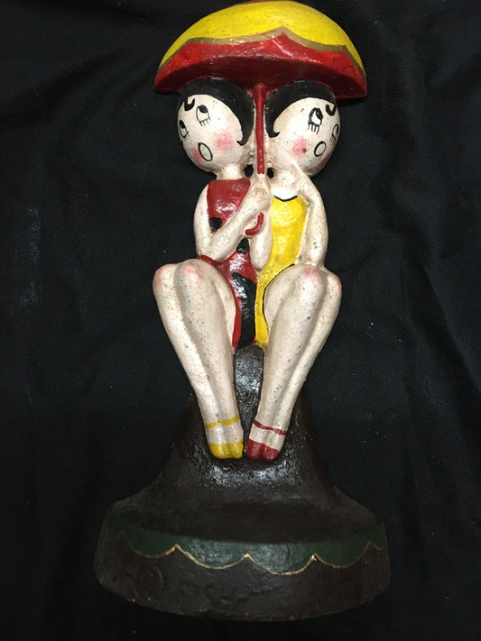 CAST IRON HAND PAINTED BETTY BOOP DOOR STOPPER