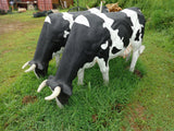Single Life Size Polyresin Cow (Grazing)