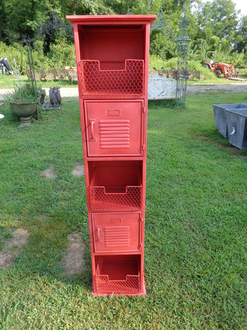 Industrial Red Locker Cabinet