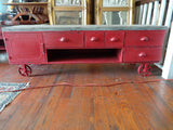 Coffee Cart Industrial Table/TV Stand