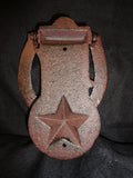 Door Knocker - Cast Iron Western Boot, Hat and Lone Star