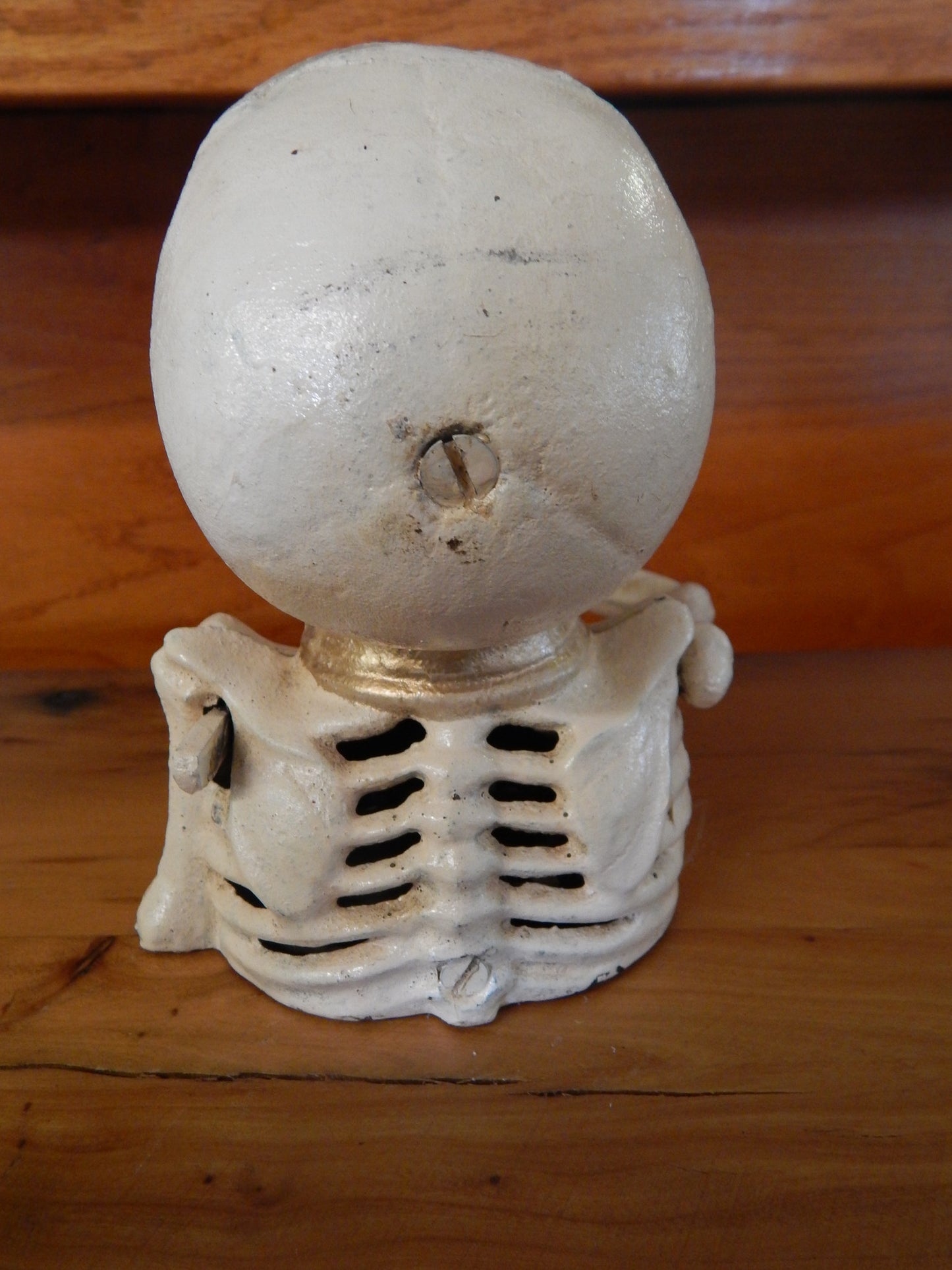 Cast Iron Mechanical Bank - Skeleton Head