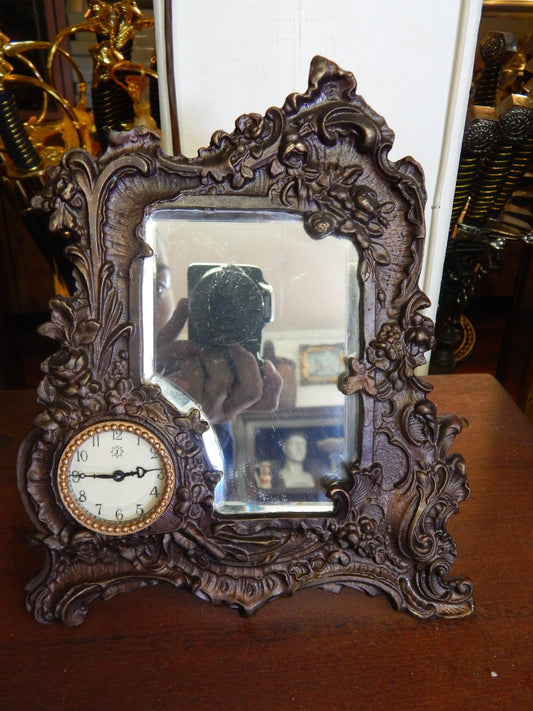 Mirror Frame - Bronze Clock-Jantiques LLC.