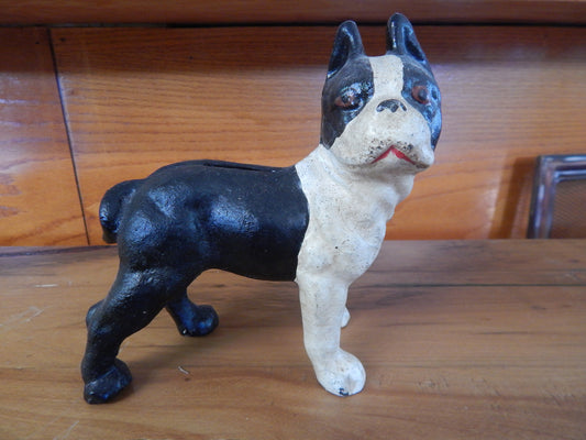 Cast Iron Bank - Small Boston Terrier