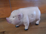 Pig Bank -Cast Iron  Pinky Pig