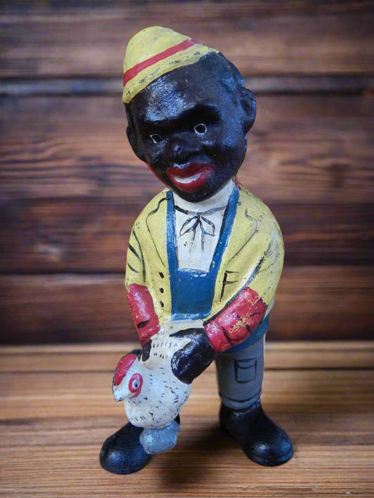 Americana Cast Iron Bank - Americana Chicken Man