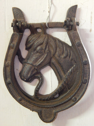 Door Knocker - Cast Iron Horse Head
