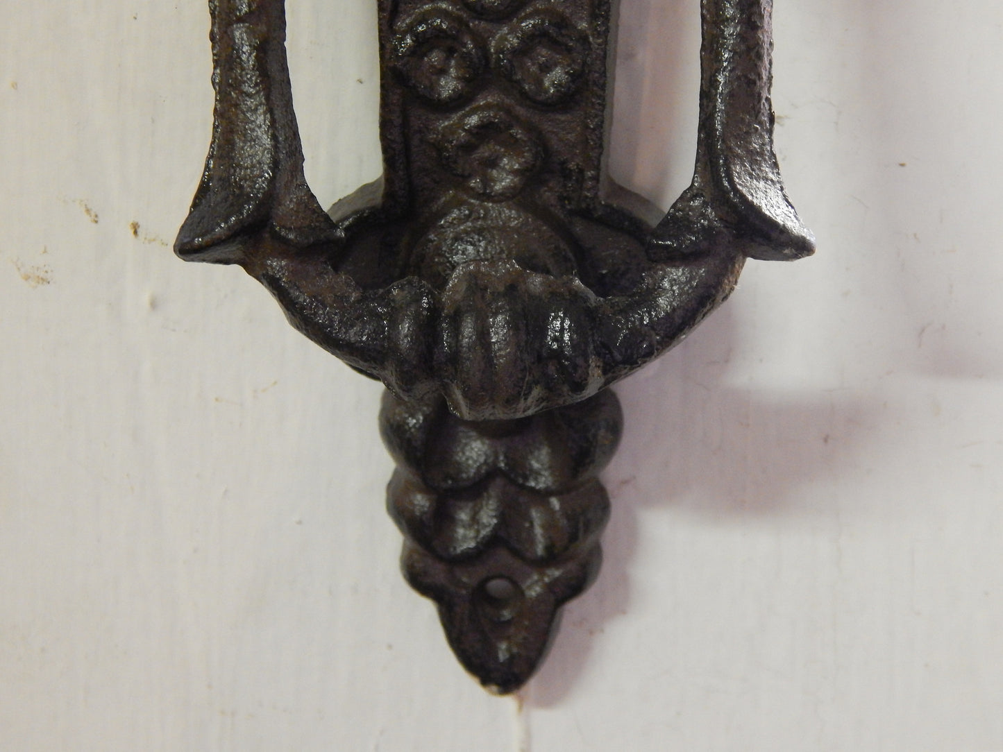 Door Knocker - Cast Iron Cherub Angel