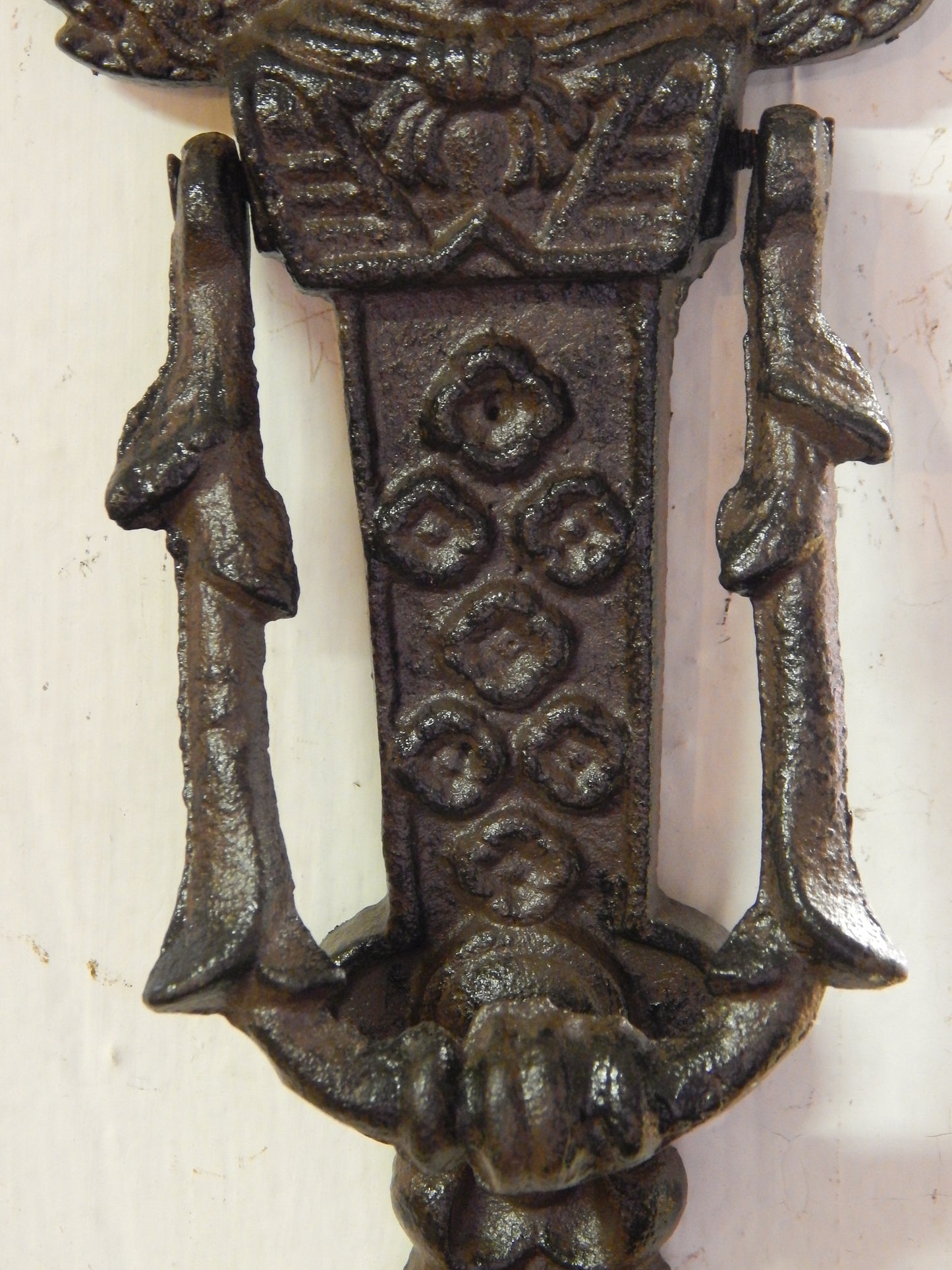 Door Knocker - Cast Iron Cherub Angel