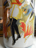 Umbrella Stand Porcelain - French Prince of Pilsen Theatre Advertising