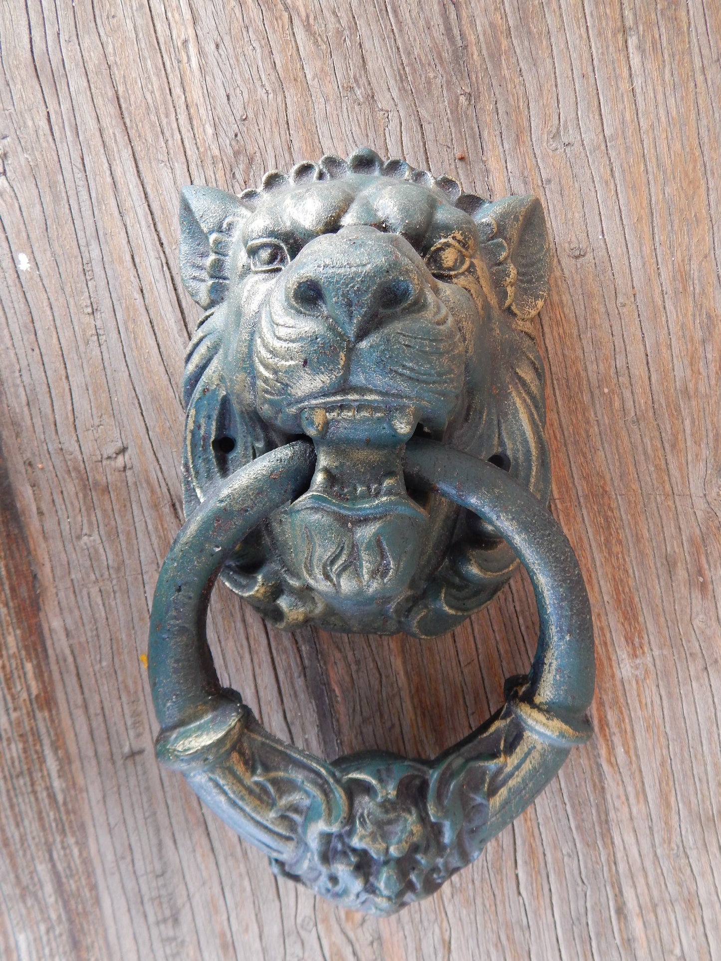 Lion Door Knocker -Cast Iron Gothic Lion Head