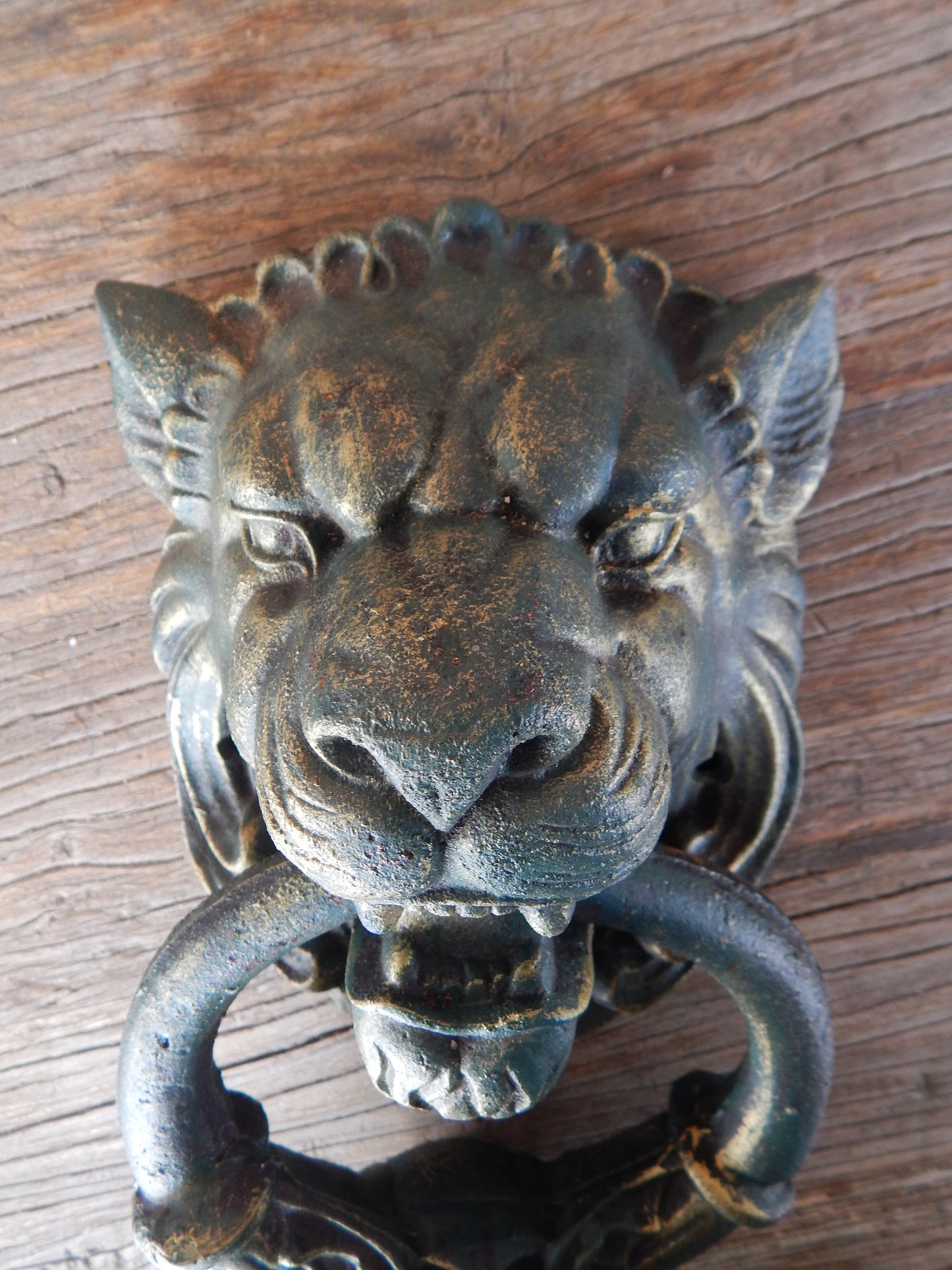 Lion Door Knocker -Cast Iron Gothic Lion Head