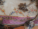 Sevres Porcelain - Pink Gilt Bronze Ormolu Lady with Flowers