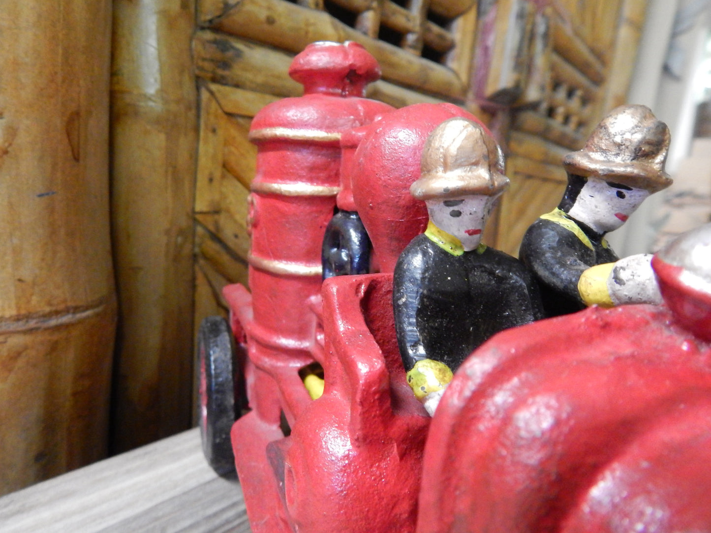 Cast Iron Fire Truck - Hubley Fire Engine