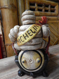 Michelin Figurine -Cast Iron Michelin Tire Man Bibendum on Compressor