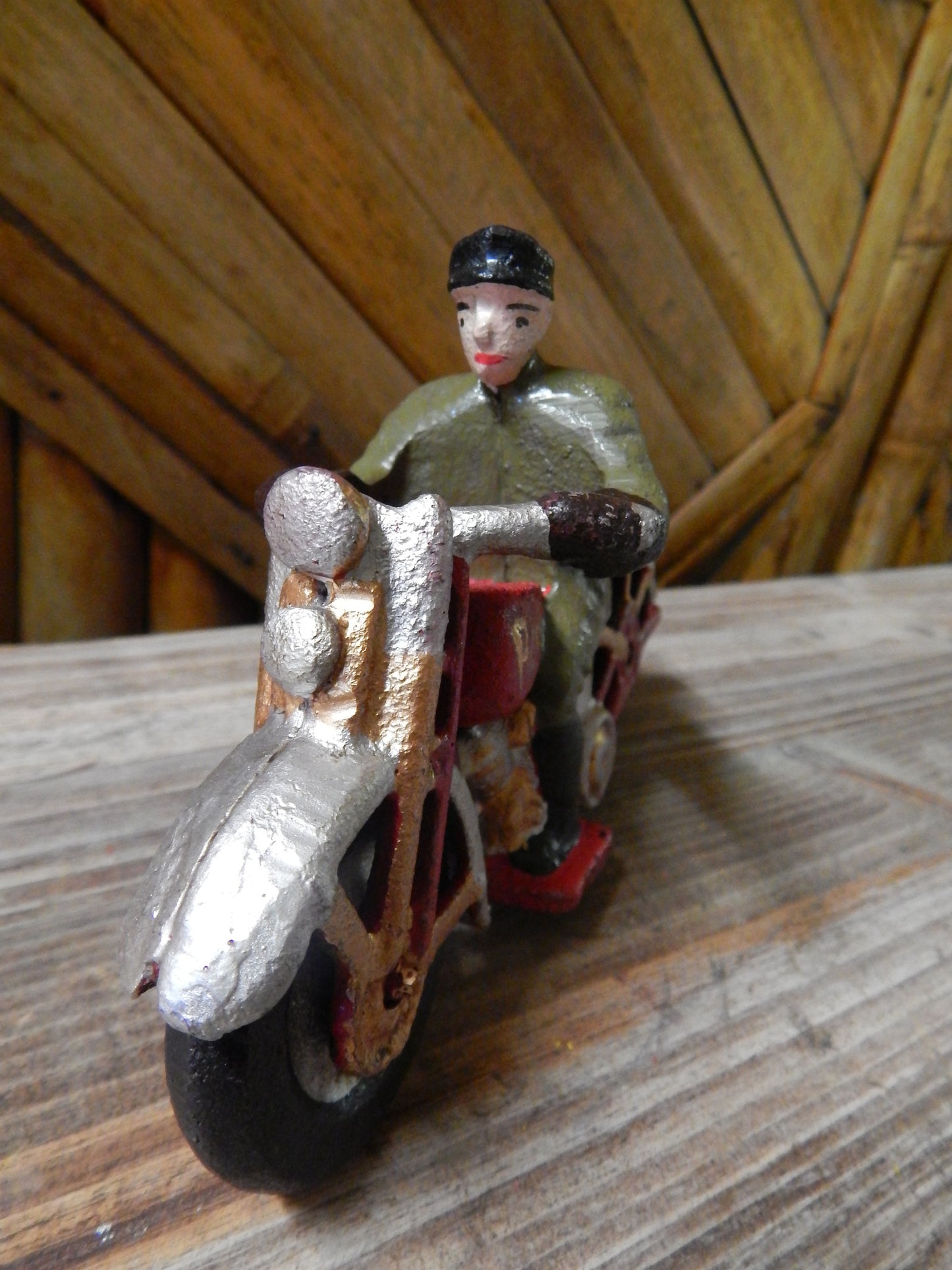 Cast Iron Figurine - Hubley Motorcycle Patrol