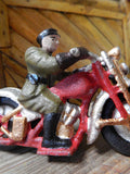 Cast Iron Figurine - Hubley Motorcycle Patrol
