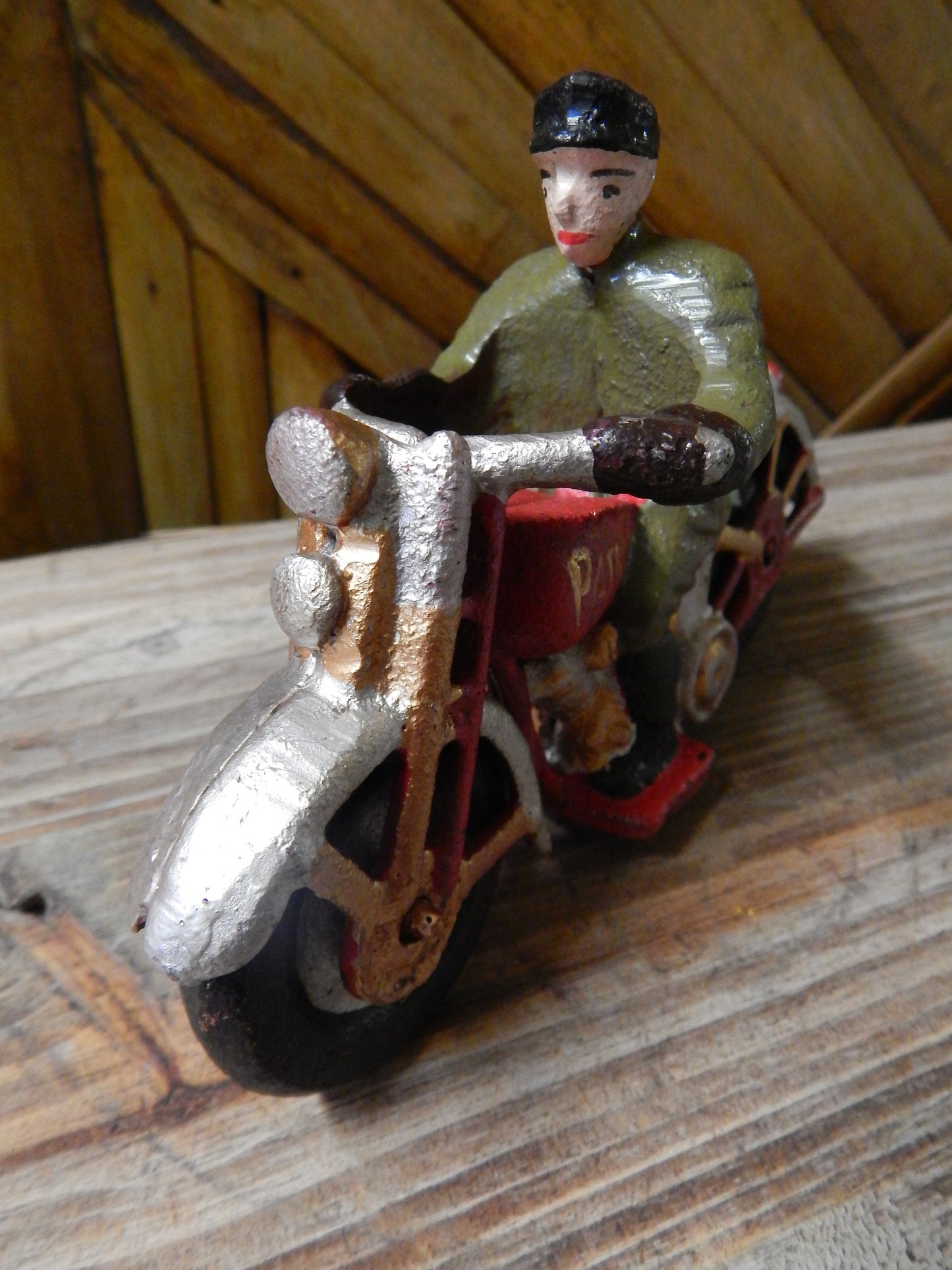 Cast Iron Figurine - Hubley Motorcycle Patrol