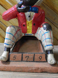 Cast Iron Mechanical Bank - Americana Top Hat Man Marble Game