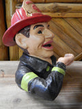 Fireman Cast Iron Mechanical Bank - Fire Man