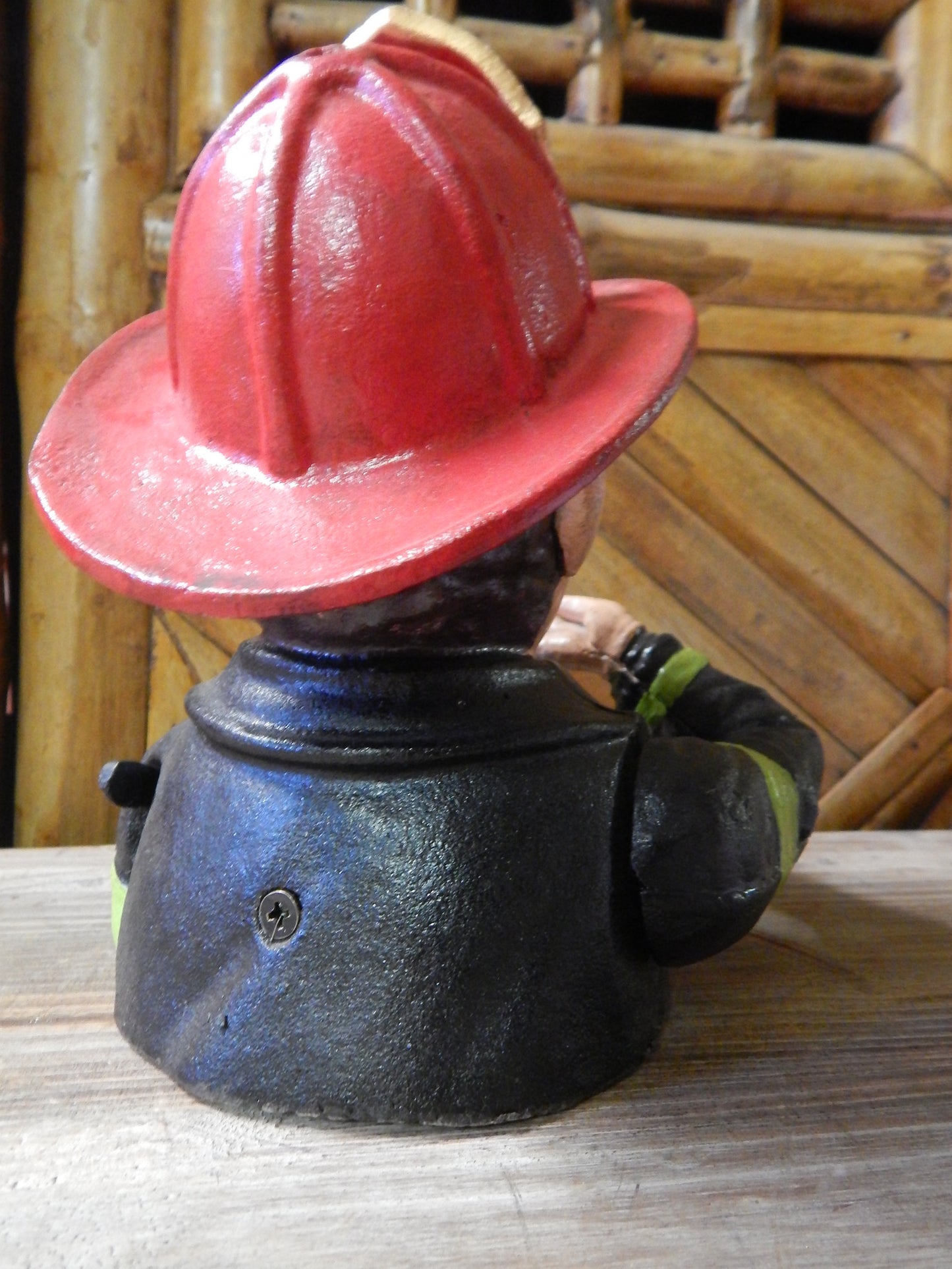 Fireman Cast Iron Mechanical Bank - Fire Man