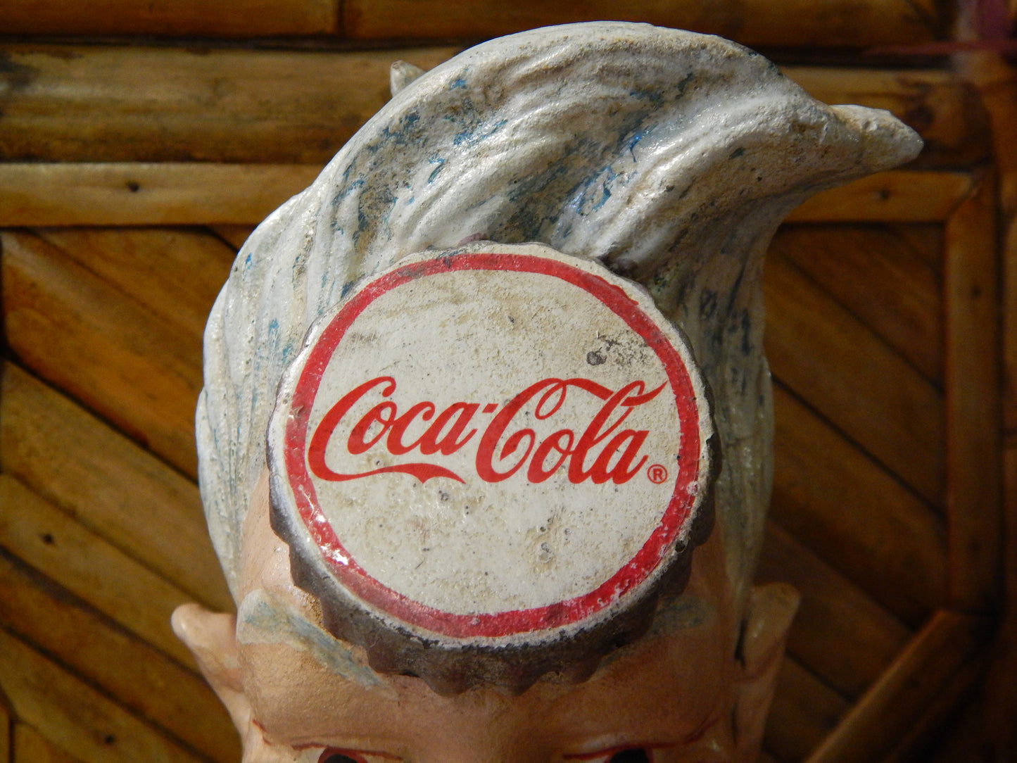 Coca Cola  Cast Iron Bank - Coca-Cola "Coke Head"