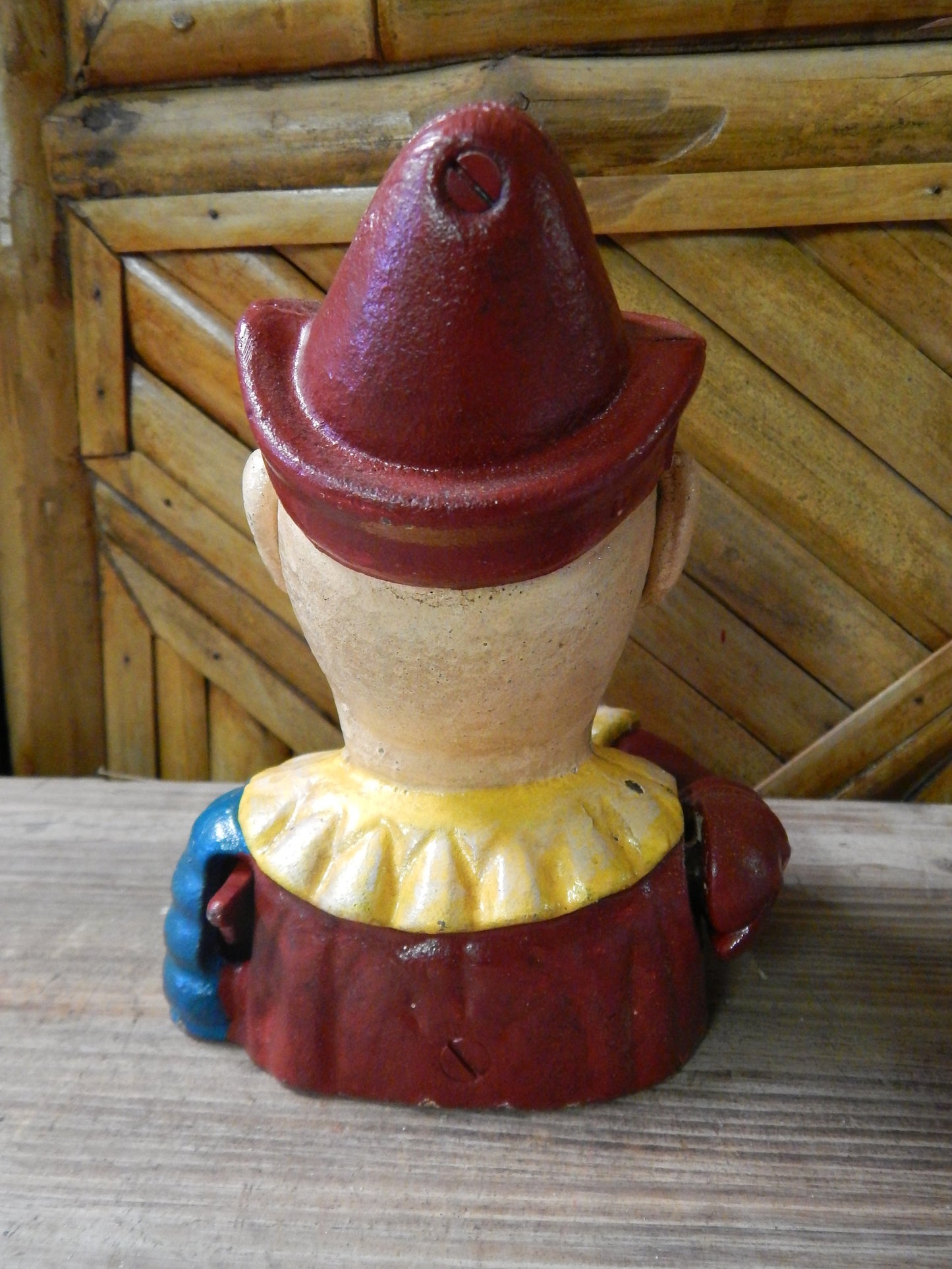 CLOWN  Cast Iron Mechanical BANK Clown