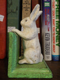 Book End - Cast Iron Pair Rabbit