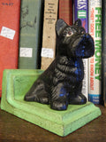 Book Ends - Cast Iron Pair Black Scottish Terrier