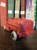 Cast Iron Truck- Hubley Oil Tank Truck Toy Red