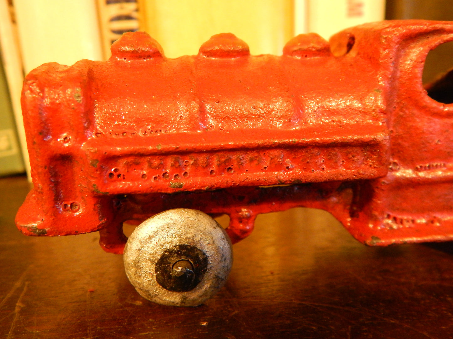 Cast Iron Truck- Hubley Oil Tank Truck Toy Red