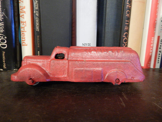 Cast Iron Figurine - Standard Oil Tank Truck Toy Red