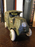 Cast Iron Truck - Hubley Green Telephone Truck Toy