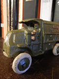 Cast Iron Truck - Hubley Green Telephone Truck Toy