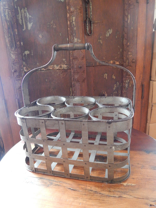 Metal Tin - Wine Rack Carrier