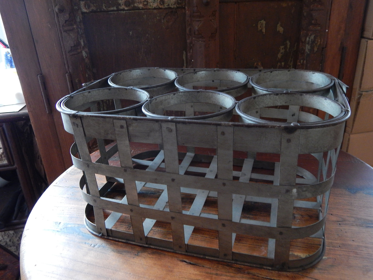 Metal Tin - Wine Rack Carrier