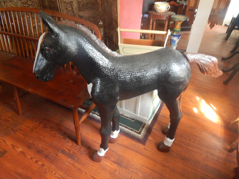 Statue - Life Size Small Black Pony