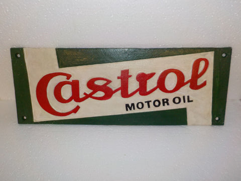 Cast Iron Sign - "CASTROL Motor Oil"