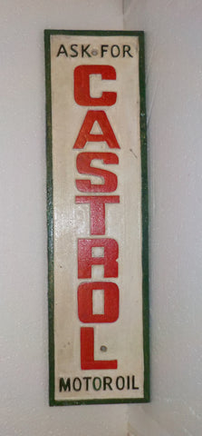 Cast Iron Sign - "CASTROL Motor Oil Vintage"