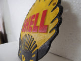 Cast Iron Sign - Sea Shell "SHELL Motor Oil Gasoline"