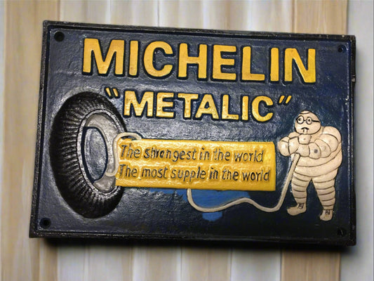 CAST IRON MICHELIN METALIC SIGN